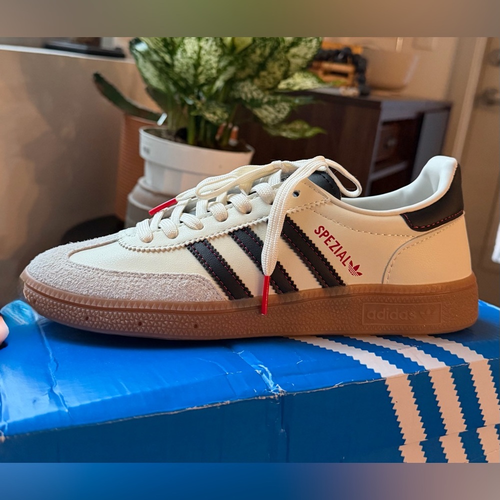Adidas Spezial Cream and Black Sneakers
